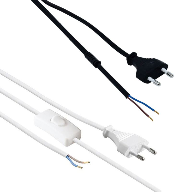 Anschlusskabel 1m mit Schalter und Euro-Stecker 2-polig für TIP65-System